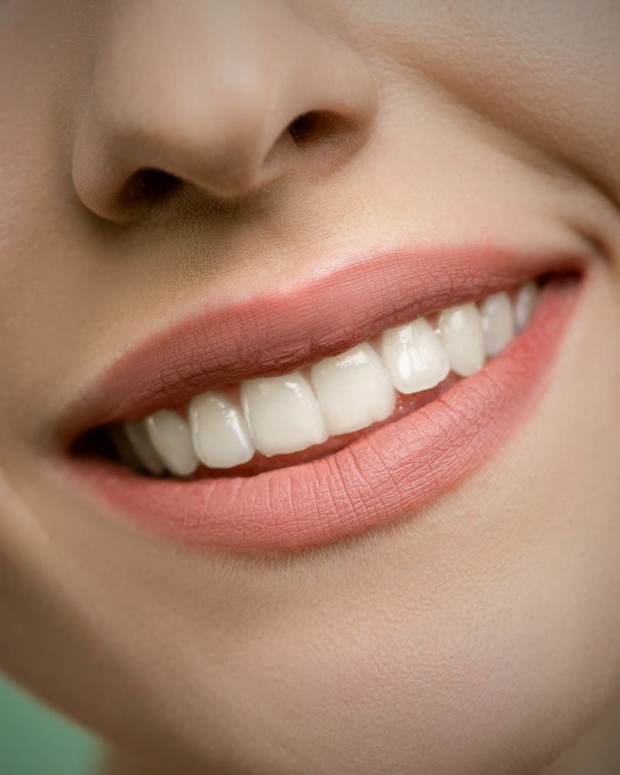 Sorriso com dentes brancos — clareamento dental na Buzzo Odontologia, em Salto SP